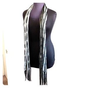 Add chic with this extra long scarf!
